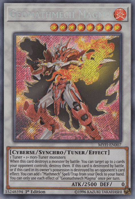 Geomathmech Magma [MYFI-EN007] Secret Rare - Josh's Cards