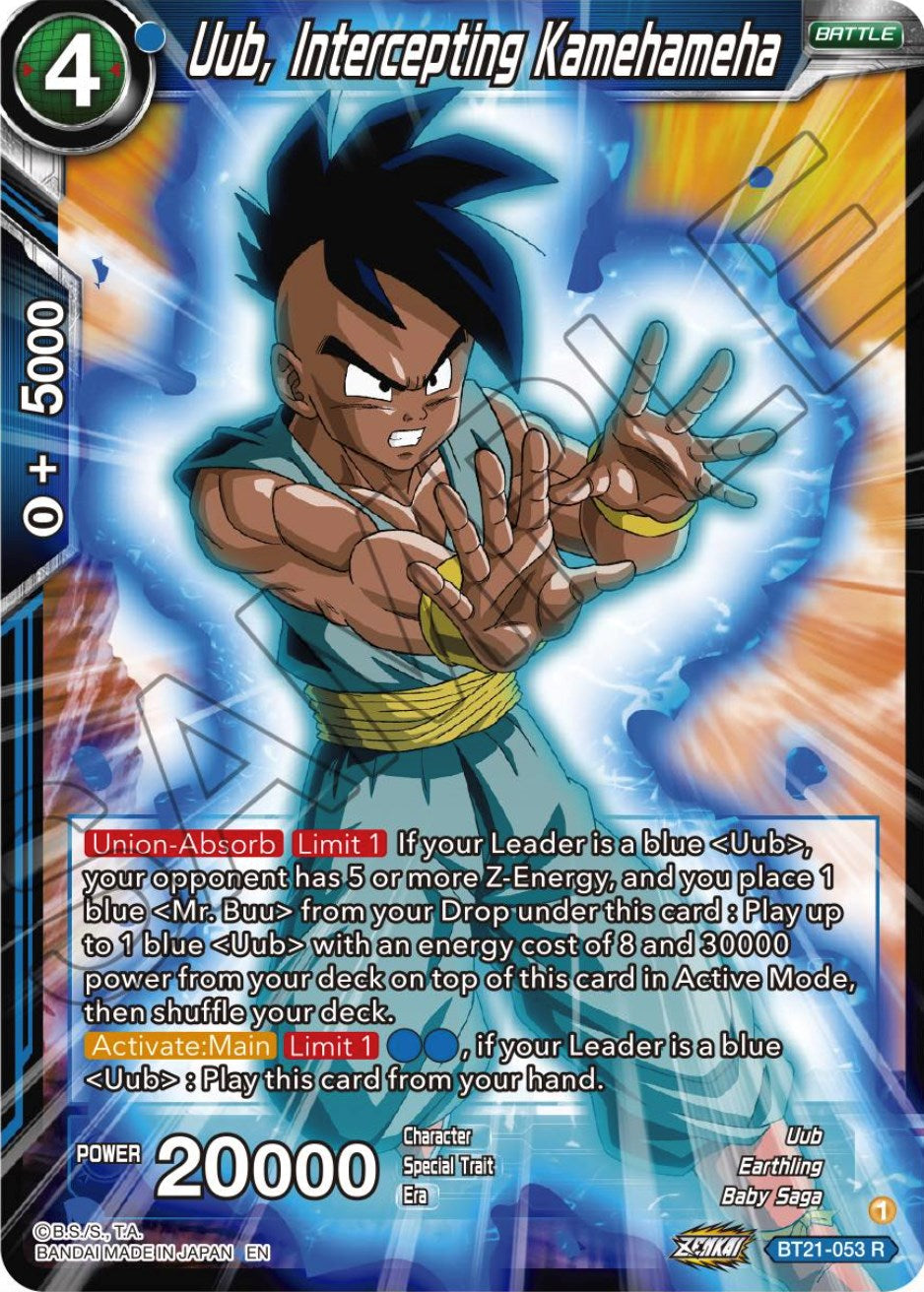 Uub, Intercepting Kamehameha (BT21-053) [Wild Resurgence] Parallel Foil