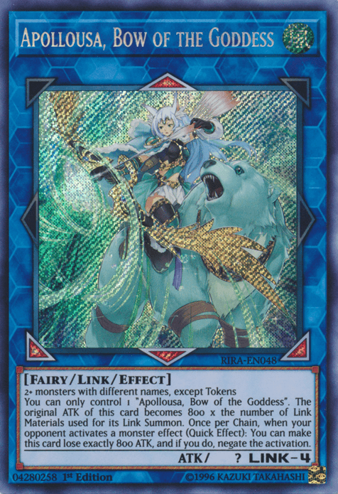 Apollousa, Bow of the Goddess [RIRA-EN048] Secret Rare - Josh's Cards