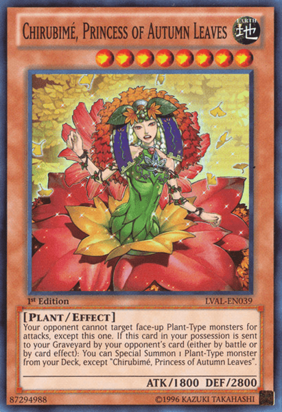 Chirubime, Princess of Autumn Leaves [LVAL-EN039] Super Rare - Josh's Cards