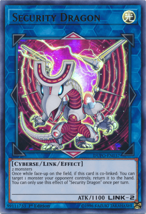 Security Dragon [DUPO-EN037] Ultra Rare - Josh's Cards