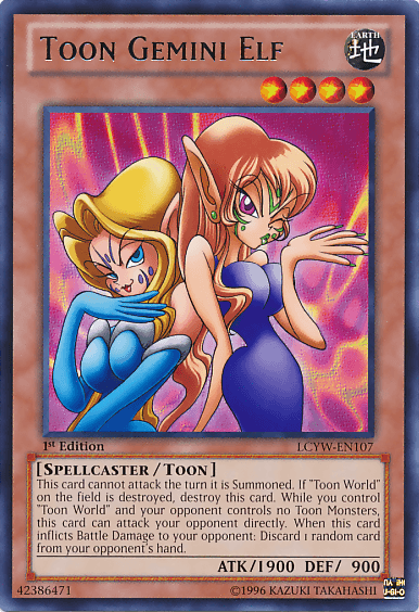 Toon Gemini Elf [LCYW-EN107] Rare - Josh's Cards