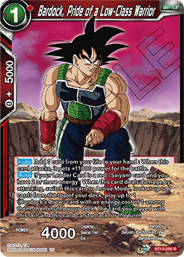 Bardock, Pride of a Low-Class Warrior (Rare) (BT13-005) [Supreme Rivalry] Parallel Foil