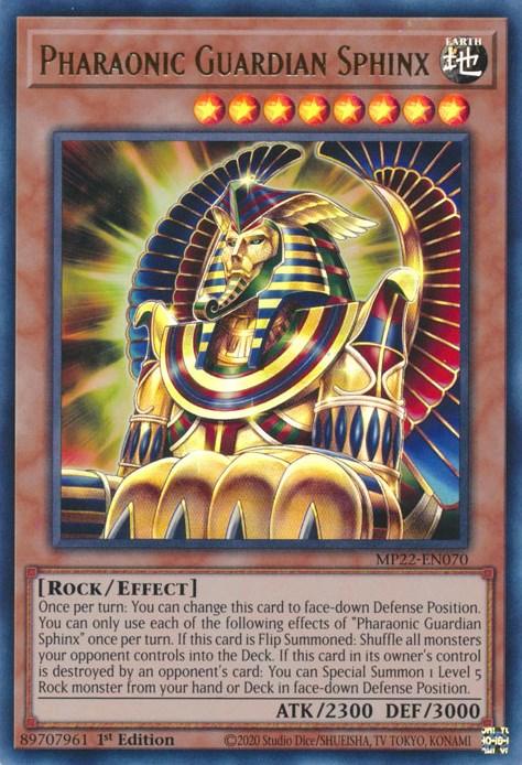 Pharaonic Guardian Sphinx [MP22-EN070] Ultra Rare - Josh's Cards