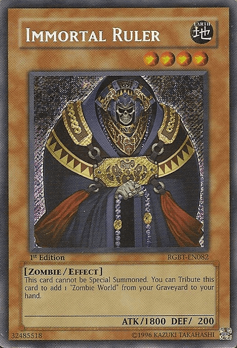 Immortal Ruler [RGBT-EN082] Secret Rare - Josh's Cards