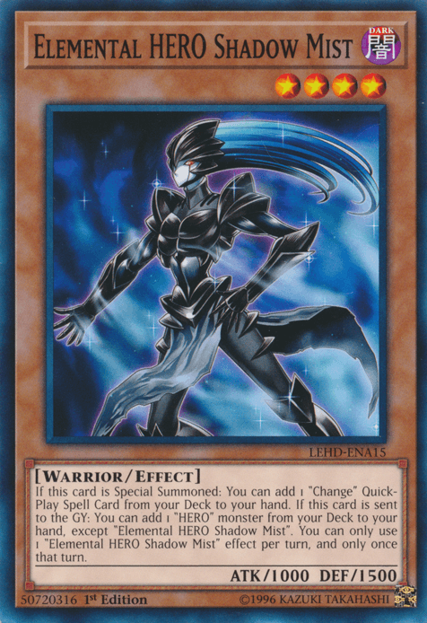 Elemental Hero Shadow Mist [LEHD-ENA15] Common - Josh's Cards