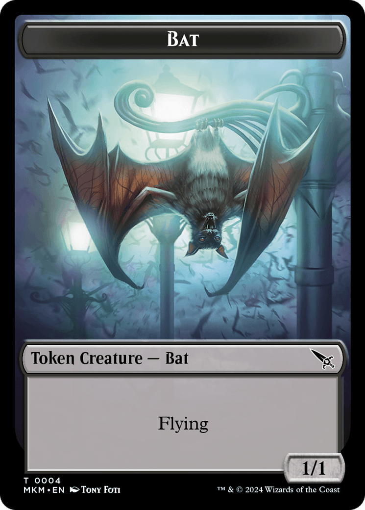 Thopter (0020) // Bat Double-Sided Token [Murders at Karlov Manor Tokens] - Josh's Cards