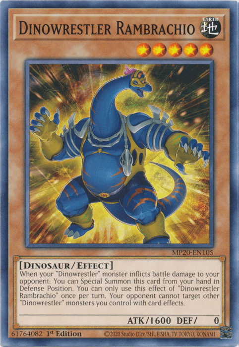 Dinowrestler Rambrachio [MP20-EN105] Common - Josh's Cards