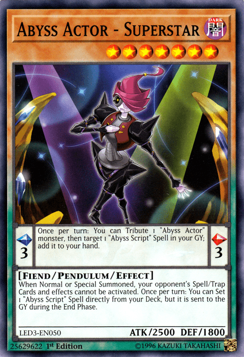 Abyss Actor - Superstar [LED3-EN050] Common - Josh's Cards