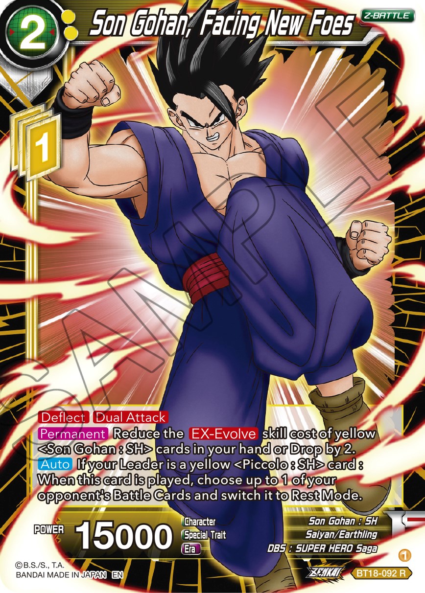 Son Gohan, Facing New Foes (BT18-092) [Dawn of the Z-Legends] Parallel Foil