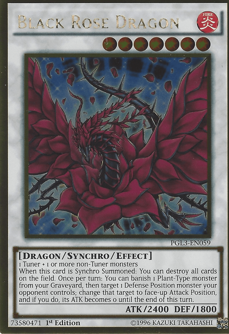 Black Rose Dragon [PGL3-EN059] Gold Rare - Josh's Cards