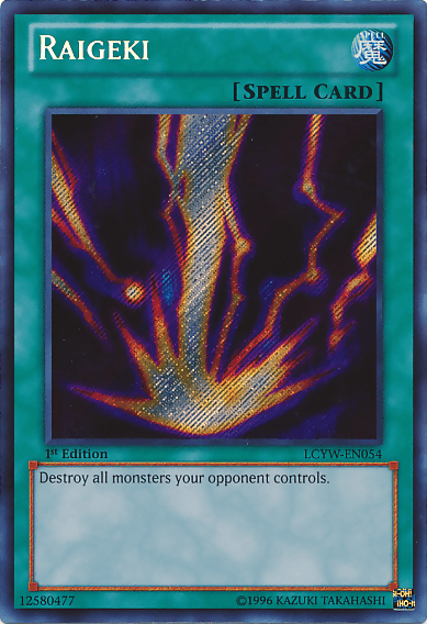 Raigeki [LCYW-EN054] Secret Rare - Josh's Cards