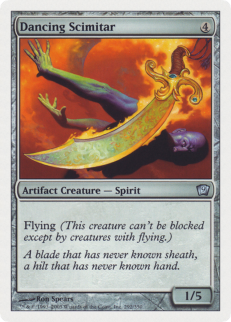 Dancing Scimitar [Ninth Edition] Foil