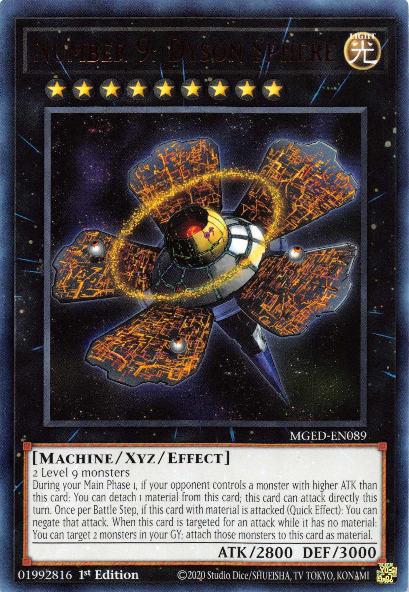 Number 9: Dyson Sphere [MGED-EN089] Rare - Josh's Cards