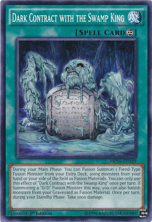 Dark Contract with the Swamp King [MP16-EN169] Common - Josh's Cards