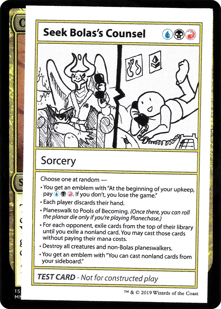 Seek Bolas's Counsel (CMB1-098) - Mystery Booster Playtest Cards 2021