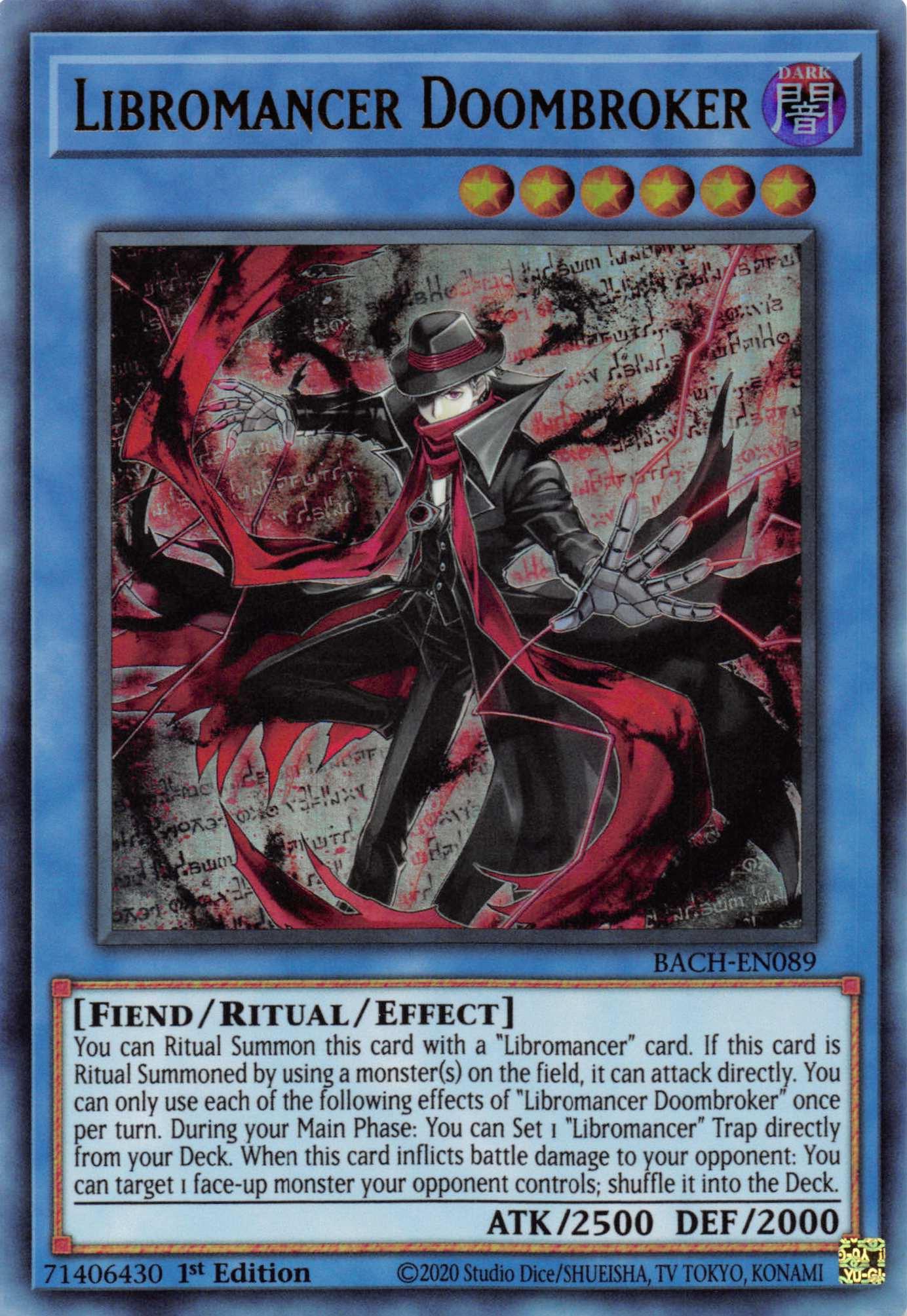 Libromancer Doombroker [BACH-EN089] Ultra Rare - Josh's Cards