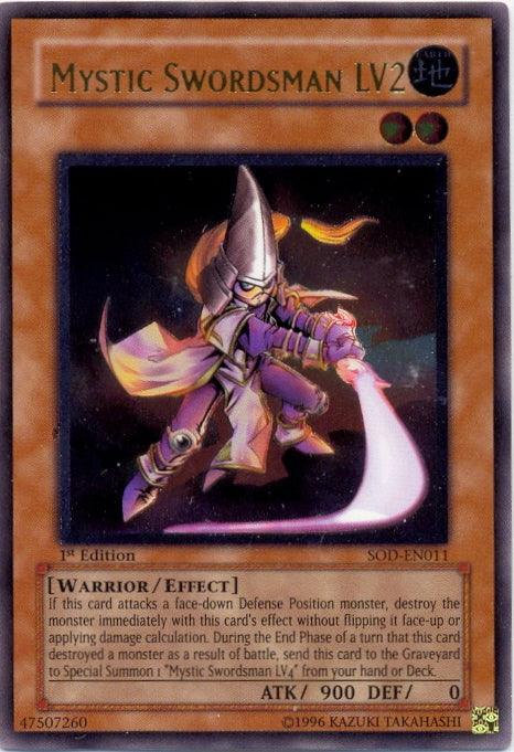 Mystic Swordsman LV2 [SOD-EN011] Ultimate Rare - Josh's Cards