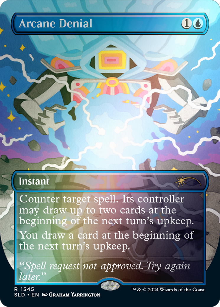 Arcane Denial (SLD-1545★) - Secret Lair Drop (Borderless) Foil