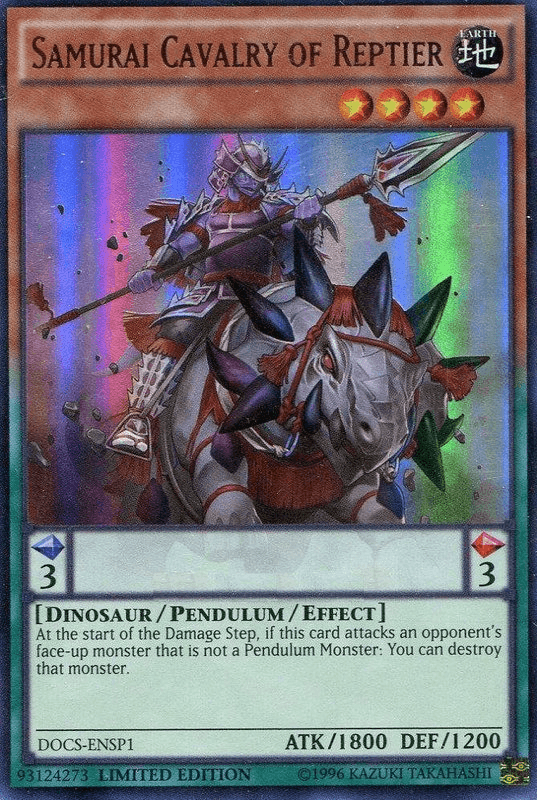 Samurai Cavalry of Reptier (ENSP1) [DOCS-ENSP1] Ultra Rare - Josh's Cards