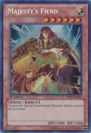 Majesty's Fiend [PRIO-EN034] Secret Rare - Josh's Cards