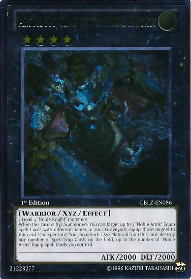 Artorigus, King of the Noble Knights [CBLZ-EN086] Ultimate Rare - Josh's Cards
