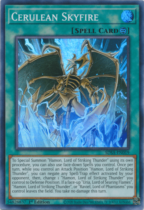 Cerulean Skyfire [SDSA-EN019] Super Rare - Josh's Cards