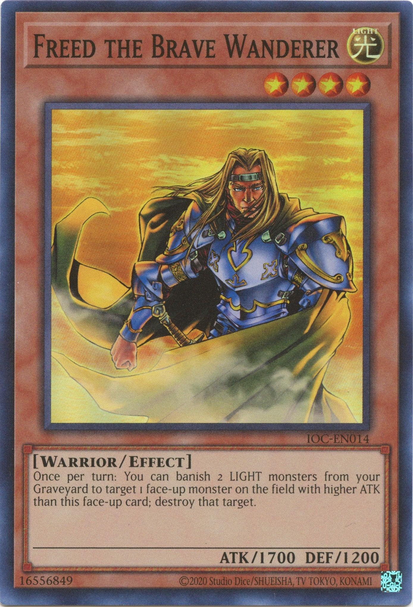 Freed the Brave Wanderer (25th Anniversary) [IOC-EN014] Super Rare - Josh's Cards