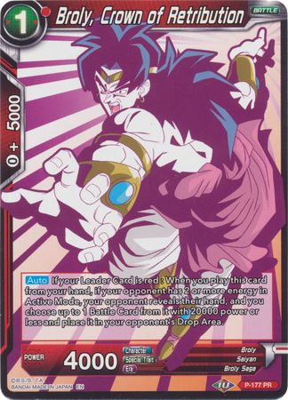 Broly, Crown of Retribution (Alternate Art) (P-177) [Special Anniversary Set 2020] Parallel Foil
