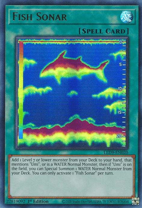 Fish Sonar [LED9-EN020] Ultra Rare - Josh's Cards