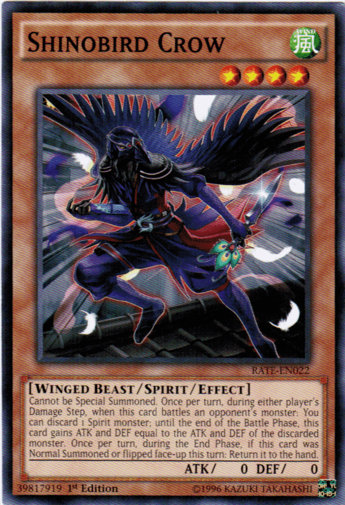 Shinobird Crow [RATE-EN022] Common - Josh's Cards