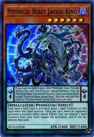 Mythical Beast Jackal King [INCH-EN048] Super Rare - Josh's Cards