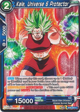 Kale, Universe 6 Protector (BT9-034) [Universal Onslaught] Parallel Foil