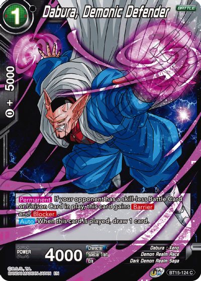 Dabura, Demonic Defender (BT15-124) [Saiyan Showdown] Parallel Foil