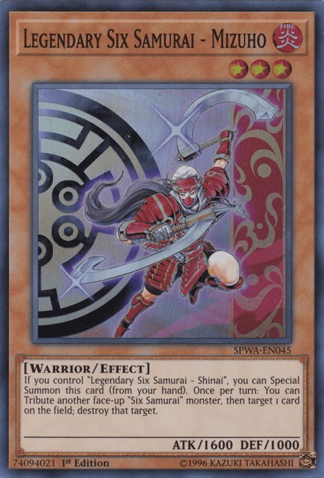 Legendary Six Samurai - Mizuho [SPWA-EN045] Super Rare - Josh's Cards