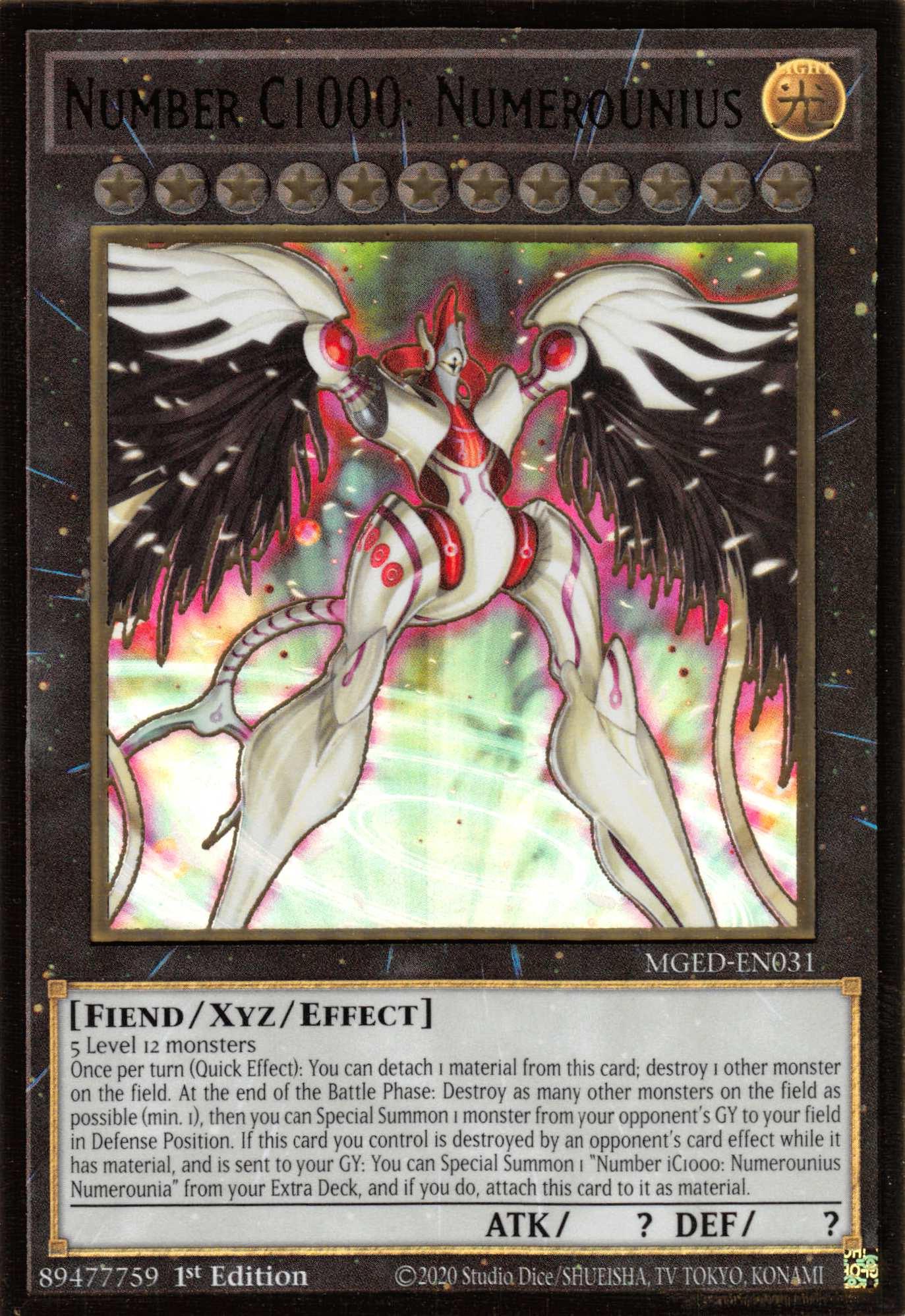 Number C1000: Numerounius [MGED-EN031] Gold Rare - Josh's Cards