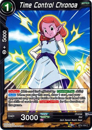 Time Control Chronoa (BT4-104) [Colossal Warfare] Parallel Foil