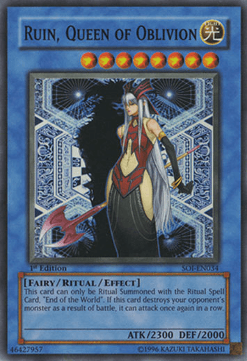 Ruin, Queen of Oblivion [SOI-EN034] Super Rare - Josh's Cards