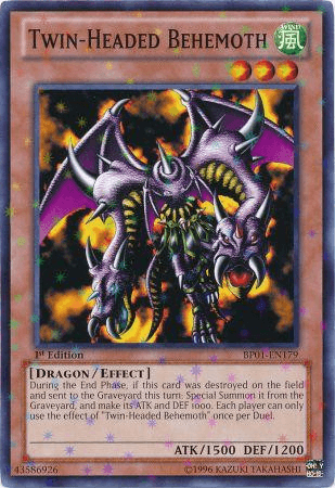 Twin-Headed Behemoth [BP01-EN179] Starfoil Rare - Josh's Cards