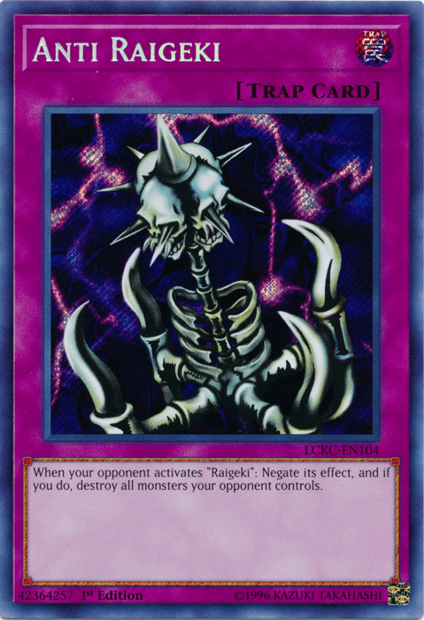 Anti Raigeki [LCKC-EN104] Secret Rare - Josh's Cards