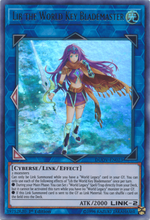 Lib the World Key Blademaster [DUOV-EN023] Ultra Rare - Josh's Cards