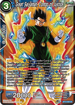 Great Saiyaman, Combo of Justice (BT14-039) [Cross Spirits] Parallel Foil