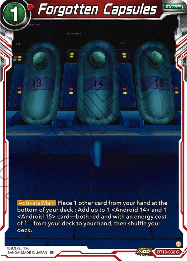 Forgotten Capsules (BT19-032) [Fighter's Ambition] Parallel Foil