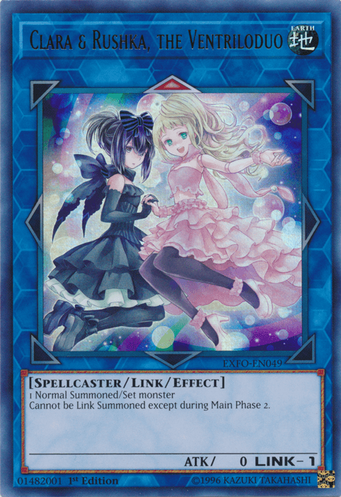 Clara & Rushka, the Ventriloduo [EXFO-EN049] Ultra Rare - Josh's Cards