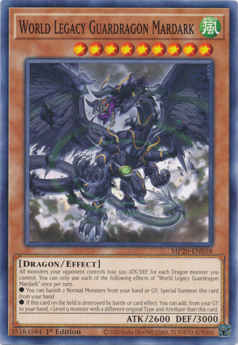 World Legacy Guardragon Mardark [MP20-EN058] Common - Josh's Cards