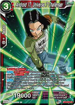 Android 17, Universe 7 Challenger (BT14-012) [Cross Spirits] Parallel Foil
