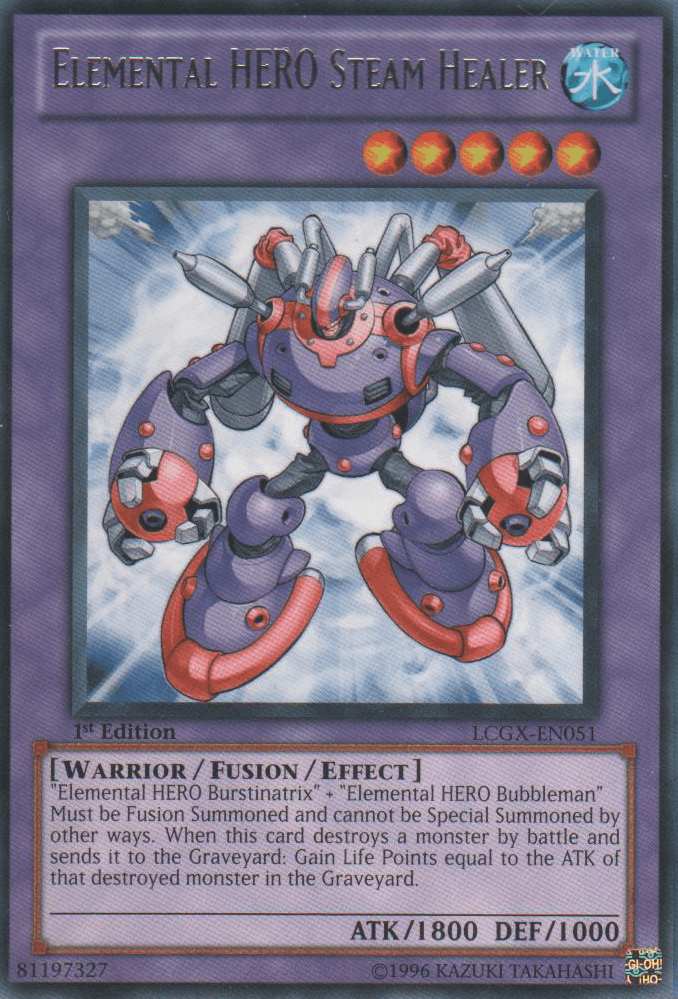 Elemental HERO Steam Healer [LCGX-EN051] Rare - Josh's Cards
