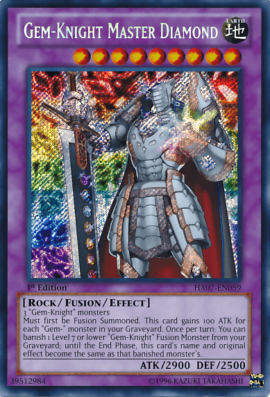 Gem-Knight Master Diamond [HA07-EN059] Secret Rare - Josh's Cards