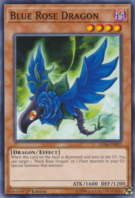 Blue Rose Dragon [LED4-EN031] Common - Josh's Cards