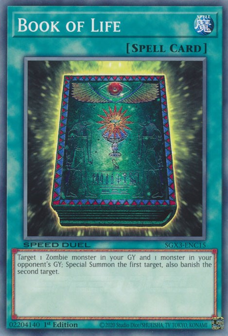 Book of Life (SGX3-ENC15) - Speed Duel GX: Duelists of Shadows 1st Edition